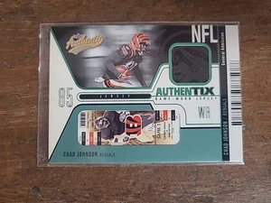 2004 Fleer/skybox Flair Authentix Chad Johnson Game Worn Patch /350 #ja-cj - Bild 1 von 4