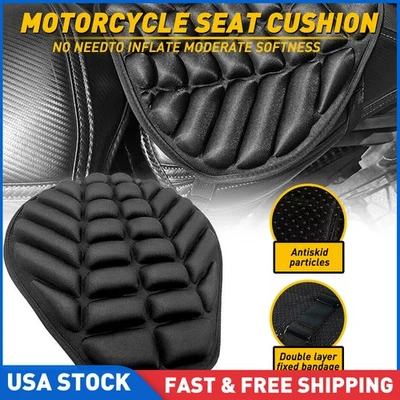 Funda de asiento de motocicleta Gel a presión Cojín Alivio AirPad Comodidad amortiguadora Foto 1 de 4