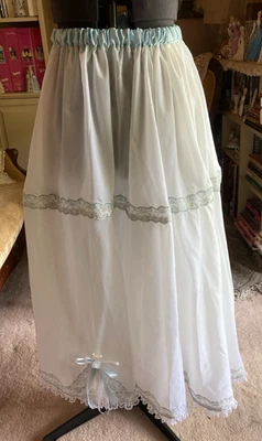 Bride Wedding Formals Victorian Upcycled Slip Petticoat "Something Blue" OS - Image 1 of 4