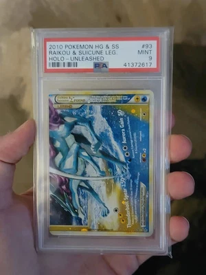 2010 POKEMON UNLEASHED RAIKOU SUICUNE LEGEND BOTTOM #93 PSA 9 MINT - Image 1 of 2