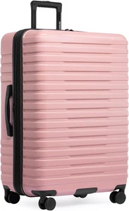 Maleta de viaje resistente equipaje con 8 ruedas, asa de aluminio, rosa grande 30 pulgadas - Imagen 1 de 12