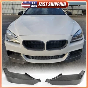 REAL CARBON Front Bumper Splitter Lip For BMW F12 F13 650i 640i M Sport 2012-17 - Picture 1 of 16