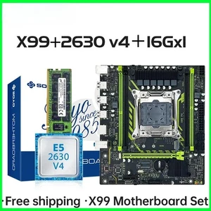 Motherboard Set With LGA2011-3 Xeon E5 2630 V4 CPU DDR4 16GB (1*16GB) 2133MHz - Picture 1 of 9