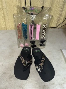 Tiger lily Women’s Sandals, Size 7, With 3 Glamour Charms, New Without Tags - Picture 1 of 5