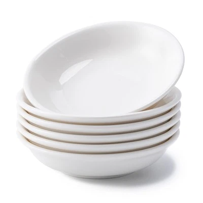 Eisinly 6 Pack Dip Bowls, 3 OZ Ceramic Soy Sauce Dish, White Dipping Sauce Bo...