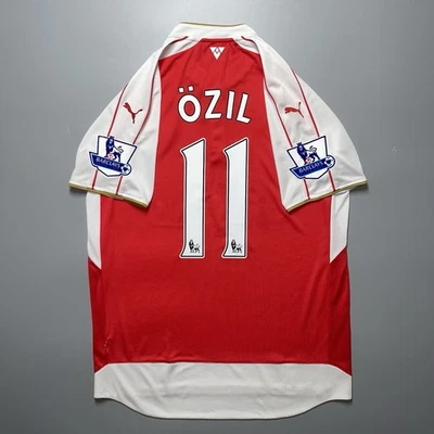 ARSENAL PUMA 2015/2016 FOOTBALL SOCCER HOME JERSEY #11 OZIL SIZE “L” 747566 - Image 1 of 4