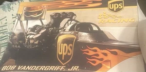 BOB VANDERGRIFF Jr. UPS TOP FUEL DRAGSTER LARGE TWO SIDE PICTURE / RARE FIND - Picture 1 of 3