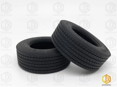 Tamiya 1/14 Scale Truck BRIGESTONE 79mm Wide Radial Low-Profile Tires (Set of 2) - Image 1 of 4