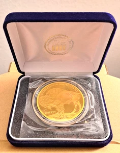 Moneda gigante de búfalo de oro puro de $25,9999 Cook Island 24 k - Imagen 1 de 3