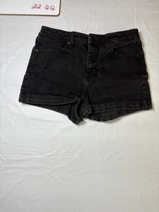 Pantalones cortos vaqueros Wild Fable negros de tiro alto para mujer, talla 10 - Imagen 1 de 5