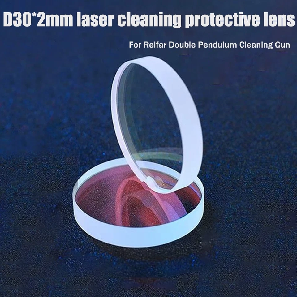 CNCZONE 5/10pcs D30*2mm Protective Lens For BWT Relfar Cleaning Machine