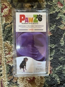 PAWZ Rubber Dog Boots Size Large New in Package 100% Biodegradable - Picture 1 of 2