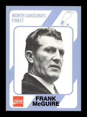 1989 Collegiate Collection North Carolina #104 Frank McGuire NEAR MINT *2a - Image 1 of 2