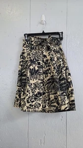 Corey Lynn Calter Anthropologie Hawaii Paperbag Rock Gr. 4 Taille binden  - Bild 1 von 12