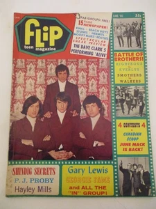 Dave Clark Five, The Beatles, Gary Lewis - Flip Magazine 1965 - Foto 1 di 1