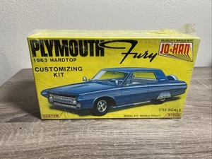 Factory Sealed! Vintage Jo-Han 63 Plymouth Fury Hardtop Model Car Kit 1963 - Picture 1 of 5