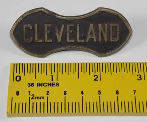 Rare 1919-1926 Cleveland Radiator Emblem Automotive Car Hood Badge Nameplate USA - Picture 1 of 4