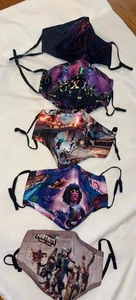 KIDS 5- DC Fortnite FABRIC FACE MASKS WASHABLE New - Picture 1 of 8