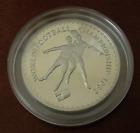 Lesotho 1982 Silver 10 Maloti Proof World Soccer Championship Km # 34