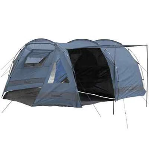 Skandika Kambo 4x Person Man Tunnel Camping Tent 3 Entrances Canopy Blue New - Picture 1 of 7