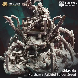 Shiasirix-KorthartsFaithfulSpiderSteed/DND miniature/DM Stash/3DPrinted - Picture 1 of 1