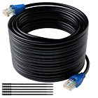 Cat5E Outdoor Ethernet Cable, Cat 5E Heavy Duty Internet Network LAN Cable
