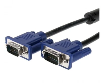 5 Meter VGA / SVGA 15 Pin PC Computer Monitor LCD Extension Cable Male to Male - Image 1 of 4