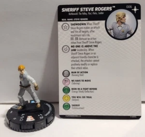 HEROCLIX BATTLEWORLD SHERIFF STEVE ROGERS WITH CARD - Picture 1 of 1