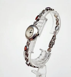 Womens 925 STERLING SILVER Watch BOMA. Gemstones (Garnet,Amethyst,Citrine,Topaz) - Picture 1 of 23