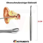 Ohrenreiniger Ohrenschmalz-Entferner - Ohrhygiene Pflege Tool 13 CM Edelstahl