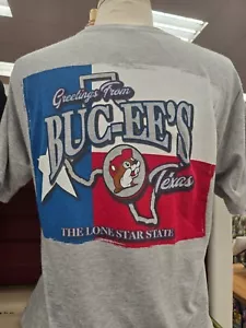 Buc-ee’s Welcome to Texas The Lone Star Gray T Shirt Adult - Picture 1 of 1