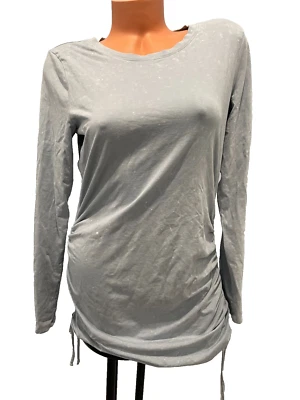 PINK by Victoria’s Secret BODYCON RUCHED-SIDE T-SHIRT Long Sleeve MINI DRESS L - Image 1 of 4