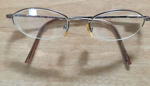 'MERCURY' SIGNATURE eyeglass - brown Frame, Half-Rim -Metal Wire-SHIPS ASAP - Picture 1 of 12