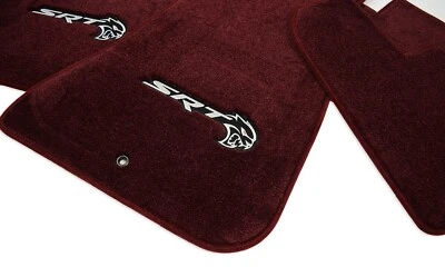 Dodge Charger HELLCAT Redeye Floor Mats 4PC for Octane Red Color 32oz InStock - Image 1 of 4