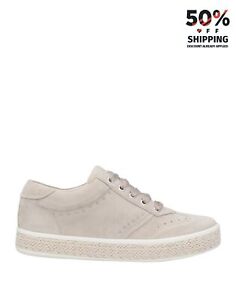 RRP €119 GEOX RESPIRA Leather Sneakers US9 UK6 EU39 Breathable Studded Braided