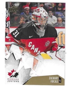 2015 UPPER DECK TEAM CANADA JUNIORS ZACHARY FUCALE GOLD PARALLEL/VARIETY #39 - Picture 1 of 2