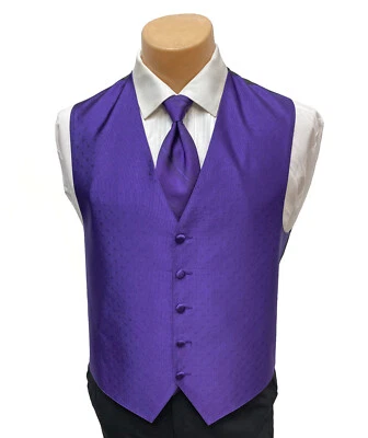 Мужской фиолетовый жилет-смокинг Lauren Ralph Lauren с выбором галстука - Изображение 1 из 4