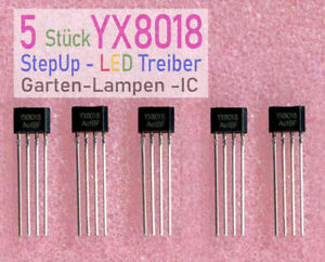 5 pcs YX8018 Solar Photovoltaik Laderegler TO-94  LED - Treiber
