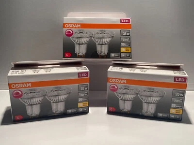 6x OSRAM Superstar, GU10-LED, warmweiß (2700K), Glas-Reflektor, dimmbar - LESEN - Bild 1 von 4