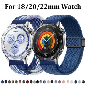 Nylon Magnet Armband für Huawei Watch GT 5 GT4 Band GT 2 3 Pro 2 2e 42 46mm Band - Bild 1 von 50