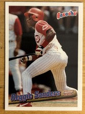 1996 Topps Bazooka Reggie Sanders Baseball Card #4 Reds High-Grade NM O/C
