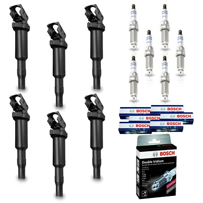 6 Ignition Coil & 6 Bosch Platinum Spark Plug for BMW X3 2011-2017 3.0L UF592 - Image 1 of 4