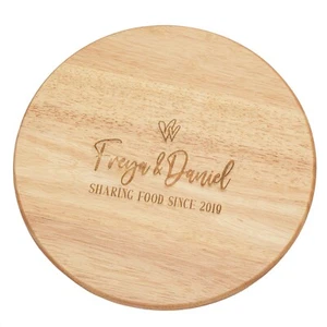 Personalised Couples Heveawood Lazy Susan - Picture 1 of 6