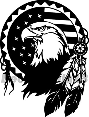Bald Eagle Dream Catcher Car Truck Wall Windo...