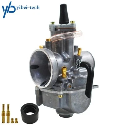 28mm Carburetor Carb W/ Intake Needle Jet For Kawasaki KX80 KX85 KX100 KX125 - Image 1 of 4