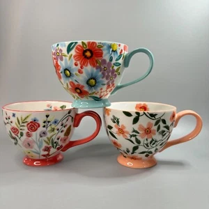 Garden Coffee Tea Mug Cup 12 Oz Ceramic by Potter’s Studio Choose Your Color - Picture 1 of 11