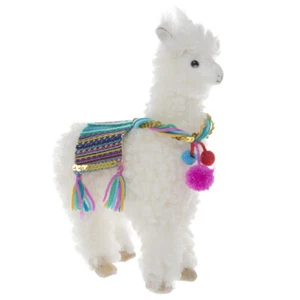 Alpaca With Decorative Saddle, Soft Toy, Gift For Animal Lover. cuddly look - Picture 1 of 3