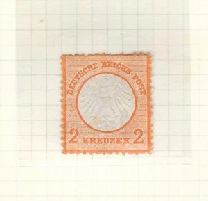 GERMANY 1872 2 Kreuzer orange-vermilion MINT hinged SG 9 - Picture 1 of 1