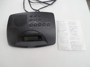 SONY ICF-C233 Dream Machine AM/FM Alarm Clock Radio Black TESTED W/DIRECTIONS - Picture 1 of 7