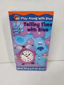 2002 Blue's Clues Telling Time With Blue VHS NEU versiegelt - Bild 1 von 5